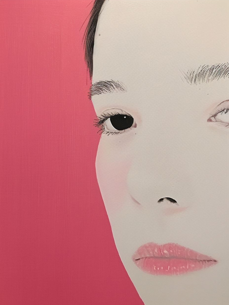 Blush Minimalist Portrait - Image 3