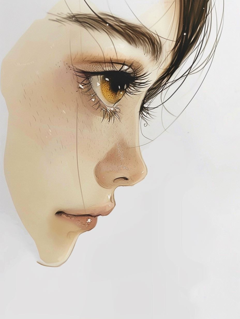 Golden Gaze Ethereal Portrait - Image 2
