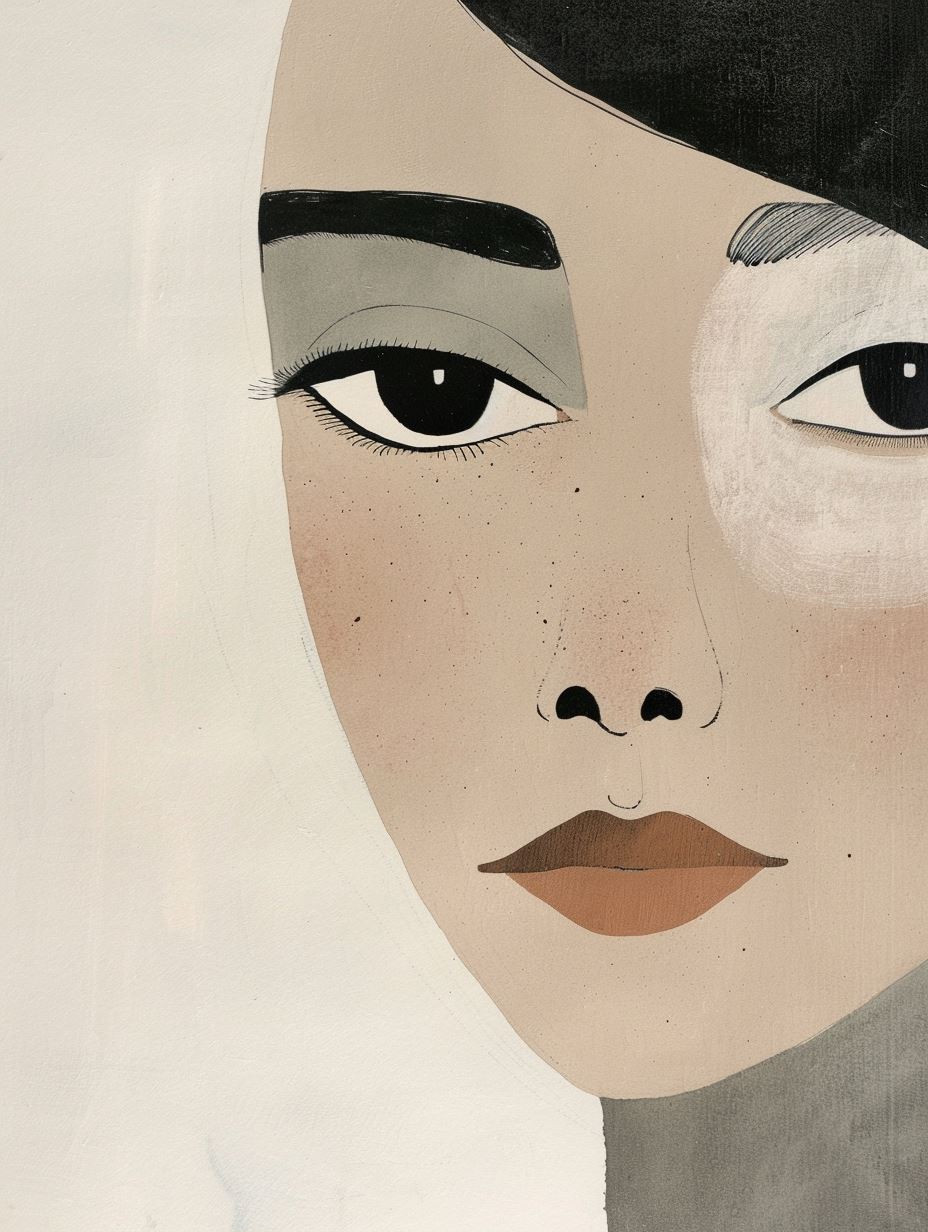 Minimalist Modernist Portrait Study - Image 2