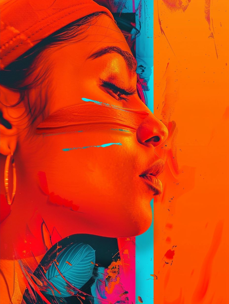 Neon Dreams Chromatic Portraiture - Image 4