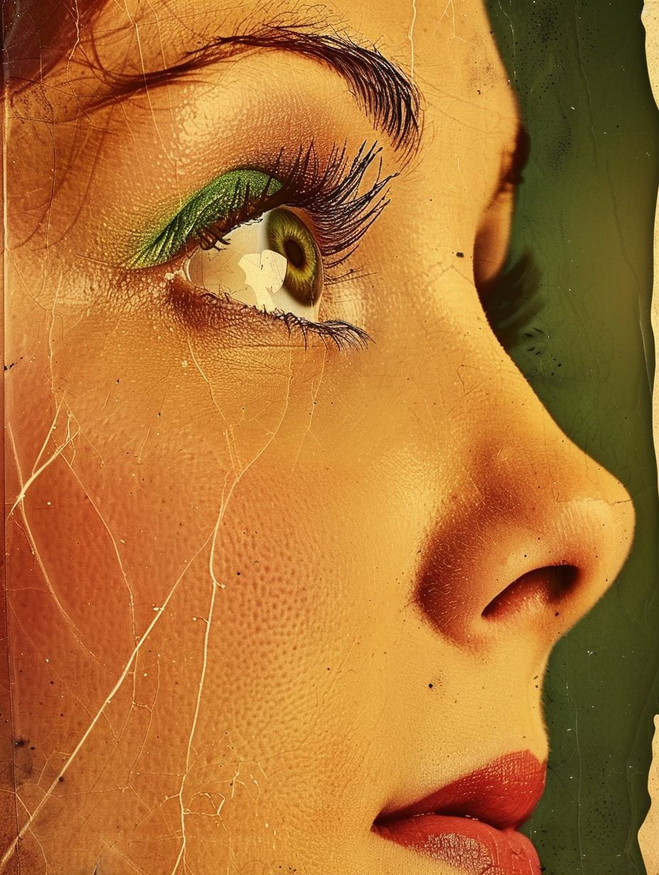 Vintage Gilded Gaze - Image 1