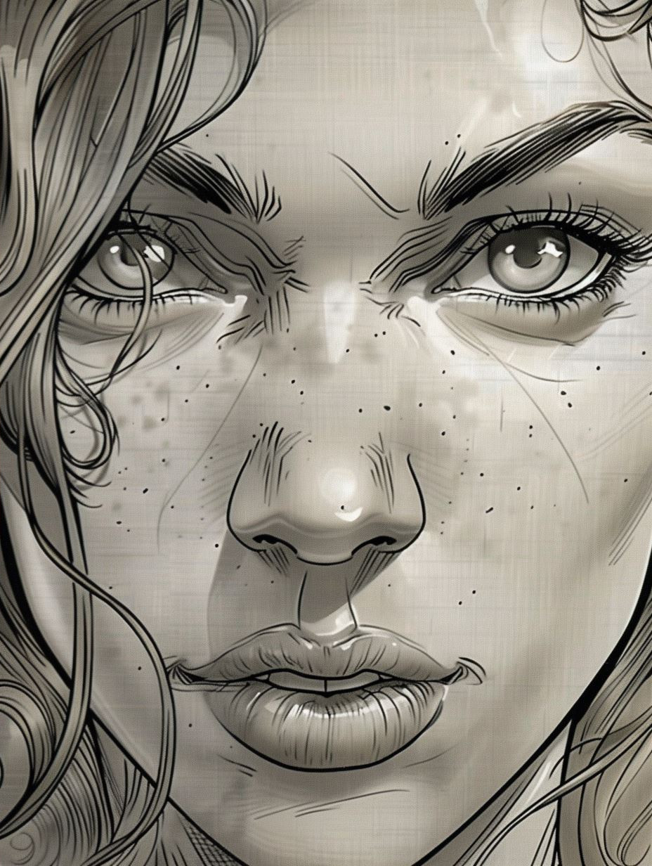 Ink Gaze Portrait - Image 2