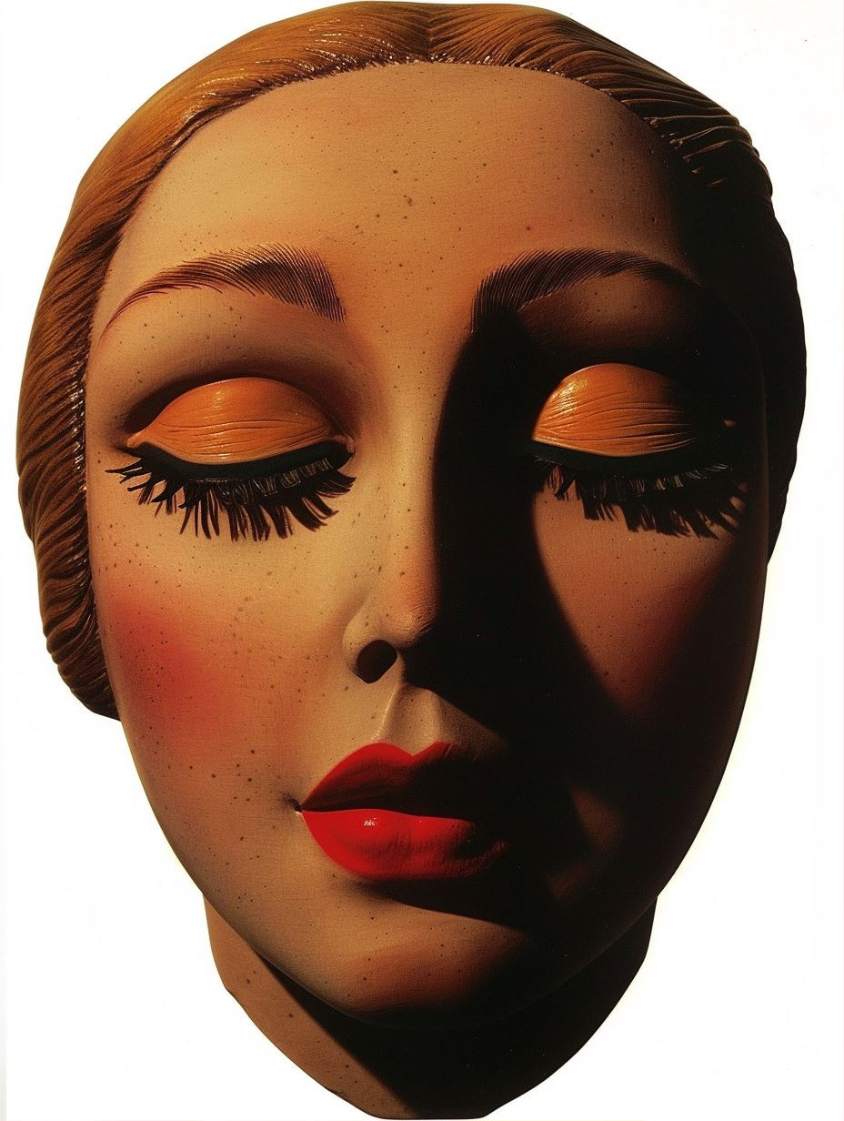 Vintage Surrealist Beauty Portrait