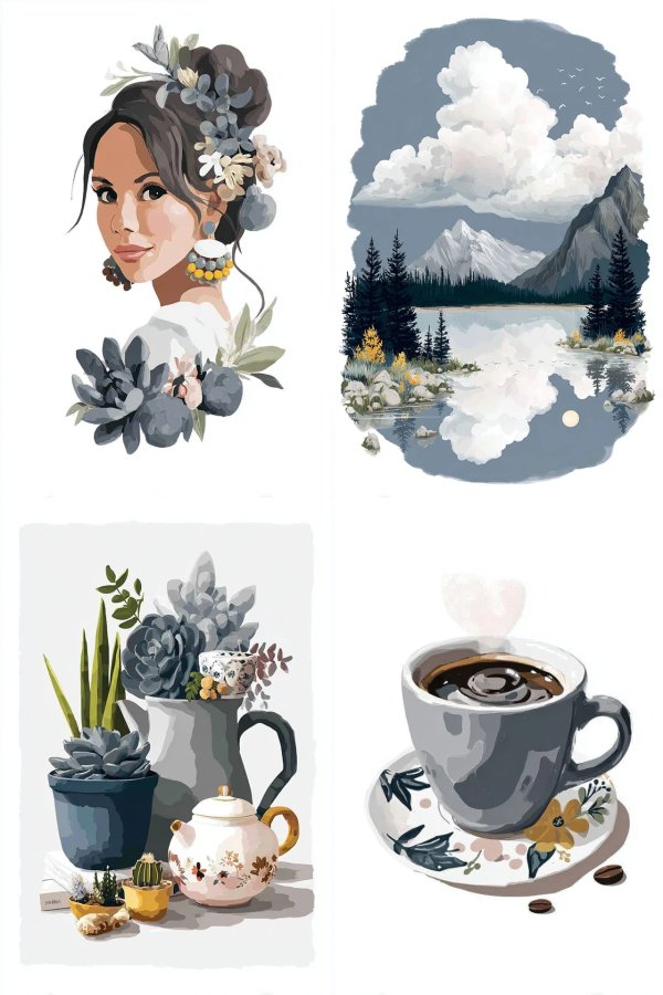 Botanical Grace Portrait