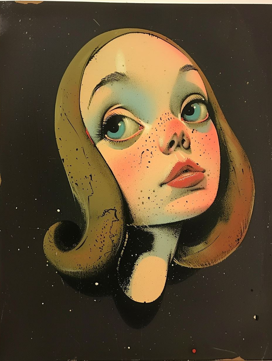 Surrealist Portraits of Stylized Feminine Faces - Image 4