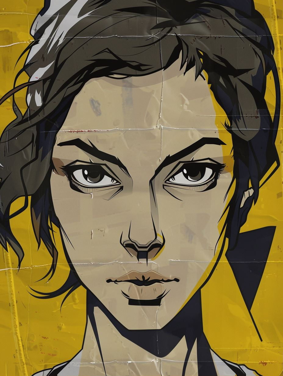 Urban Grit Graphic Portrait