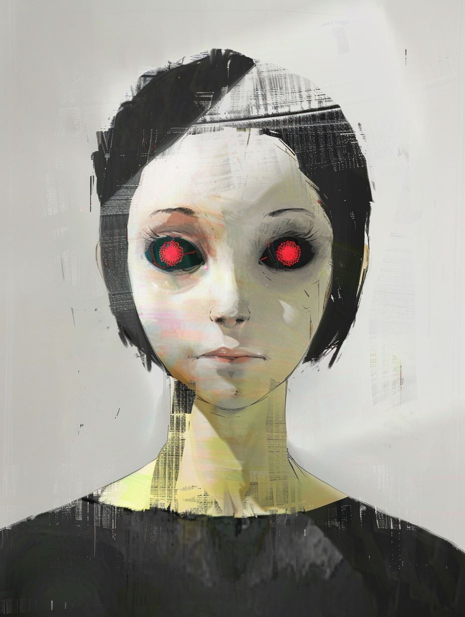 Glitchy Ethereal Digital Portraits - Image 1