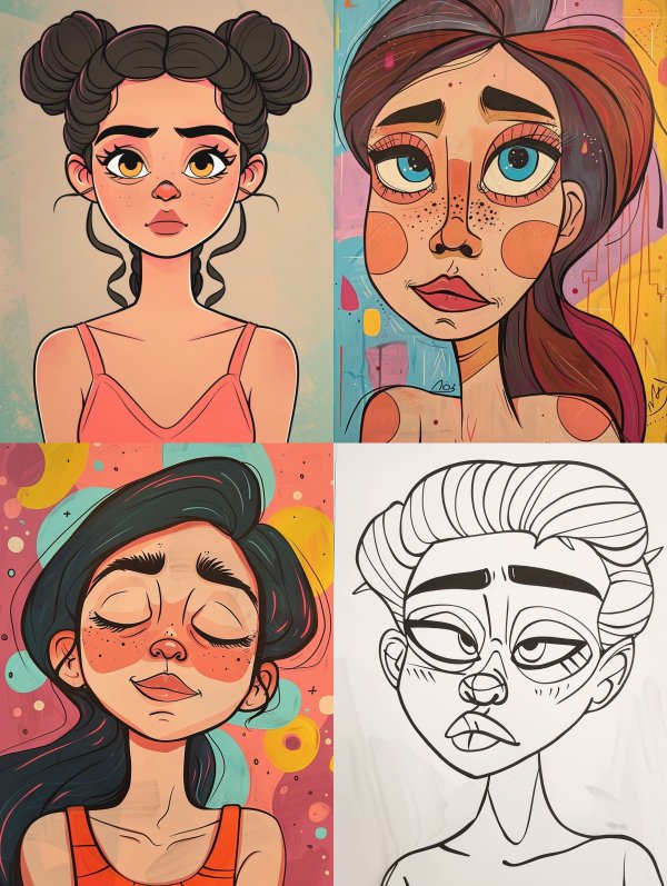 Stylized Modern Character Portrait Study