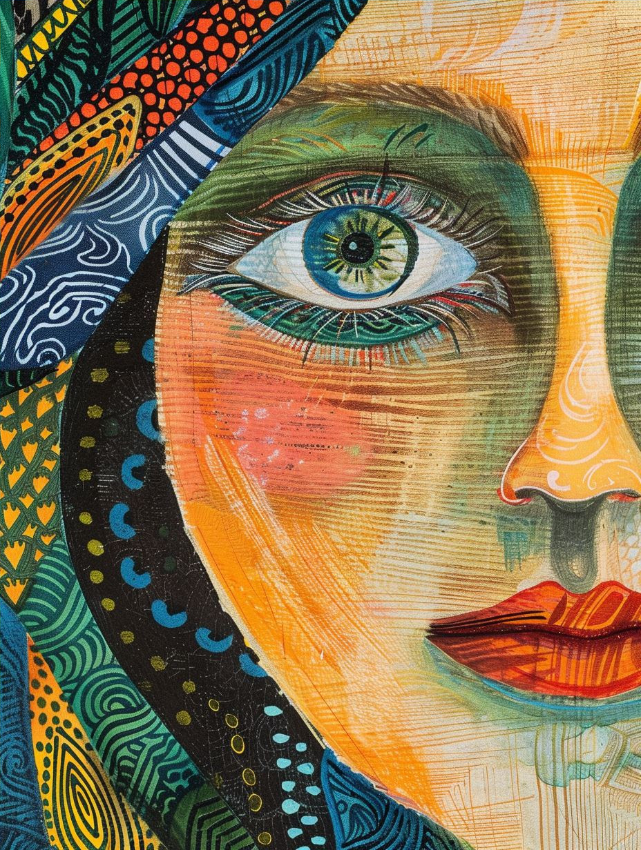 Psychedelic Pattern Portrait - Image 4