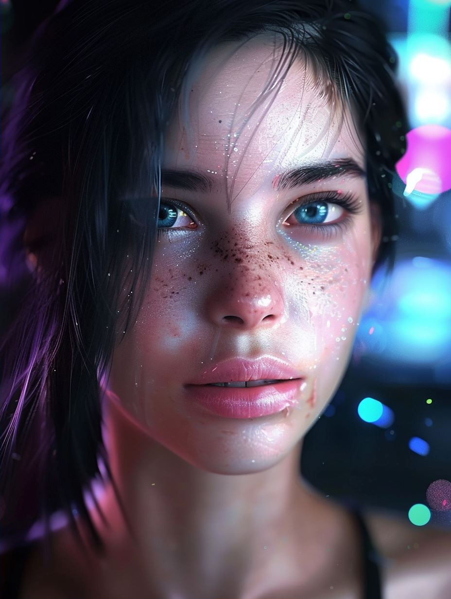 Neon Dreams: Cybernetic Portraits - Image 2