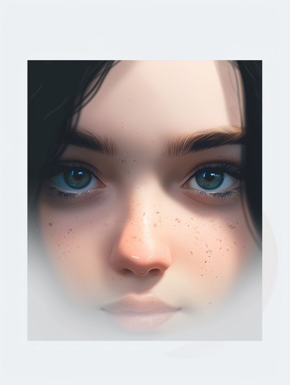 Ethereal Gaze in Shadow - Image 3
