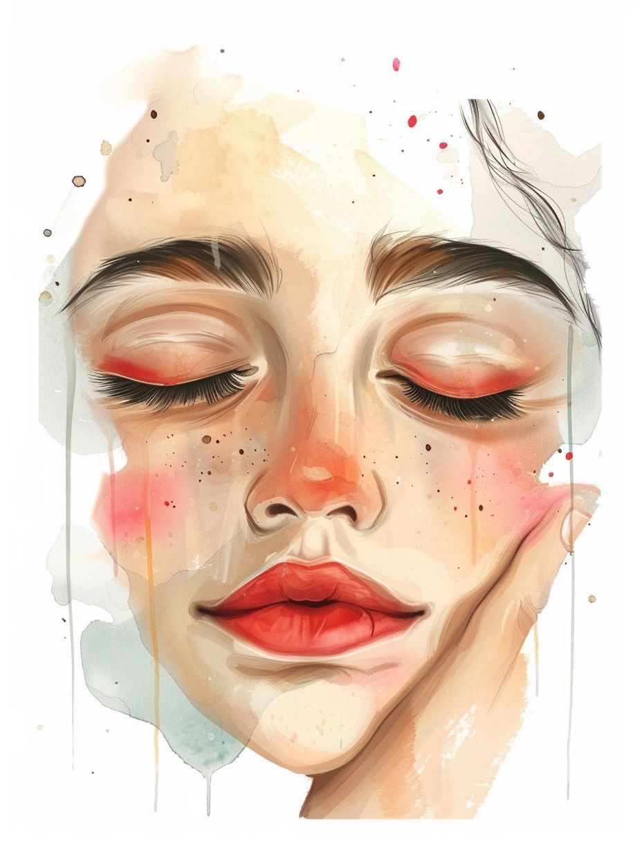 Submerged Ethereal Watercolor Portrait - Image 4