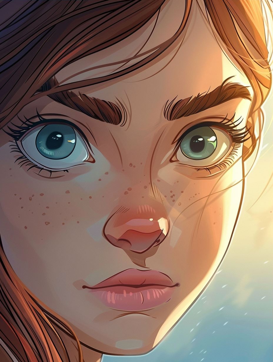 Ethereal Gaze of Golden Hour - Image 3
