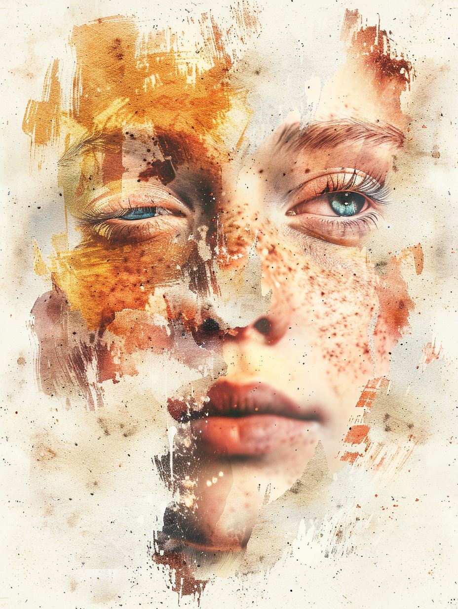 Ethereal Fragmented Portrait Studies - Image 4