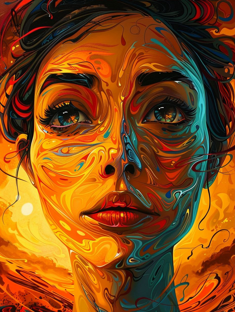 Vibrant Ethereal Portrait of Wonder - Image 3