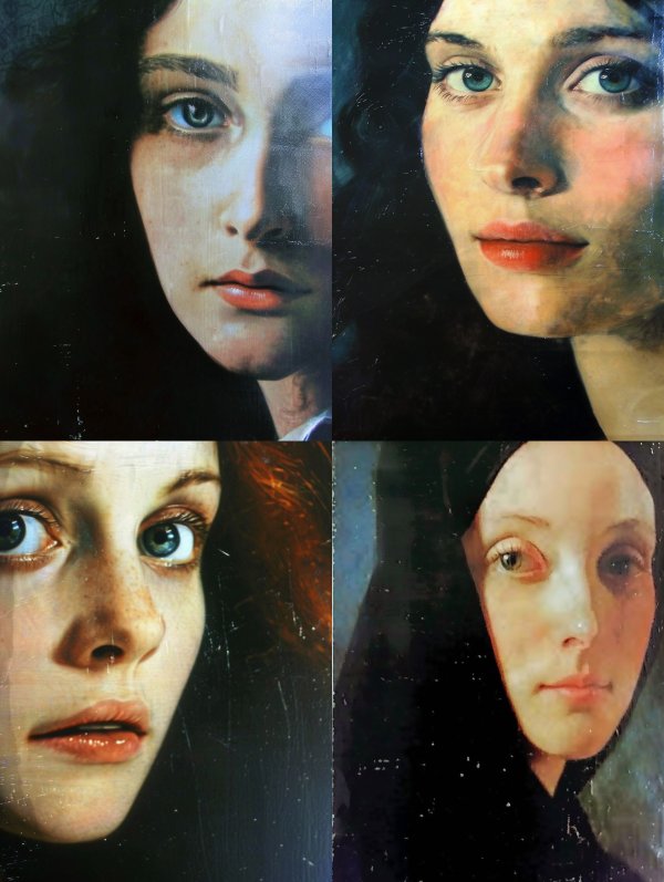 Ethereal Portraits of Silent Gazes
