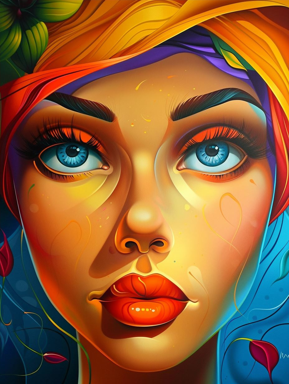 Vibrant Stylized Digital Portraits - Image 4