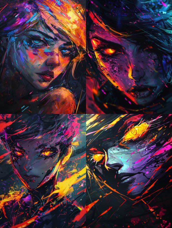 Neon Dreams of Digital Souls