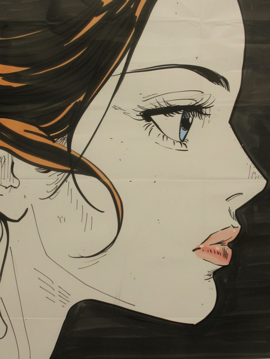 Moody Noir Anime Portraits - Image 1