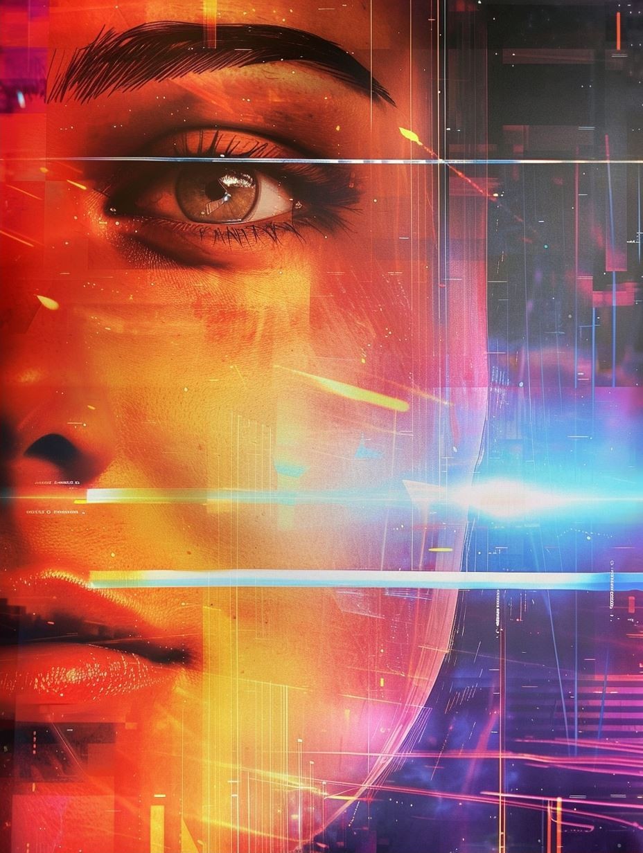 Digital Glitch Ethereal Portrait - Image 2