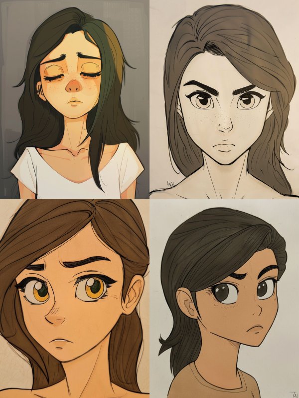Expressive Digital Character Portraits