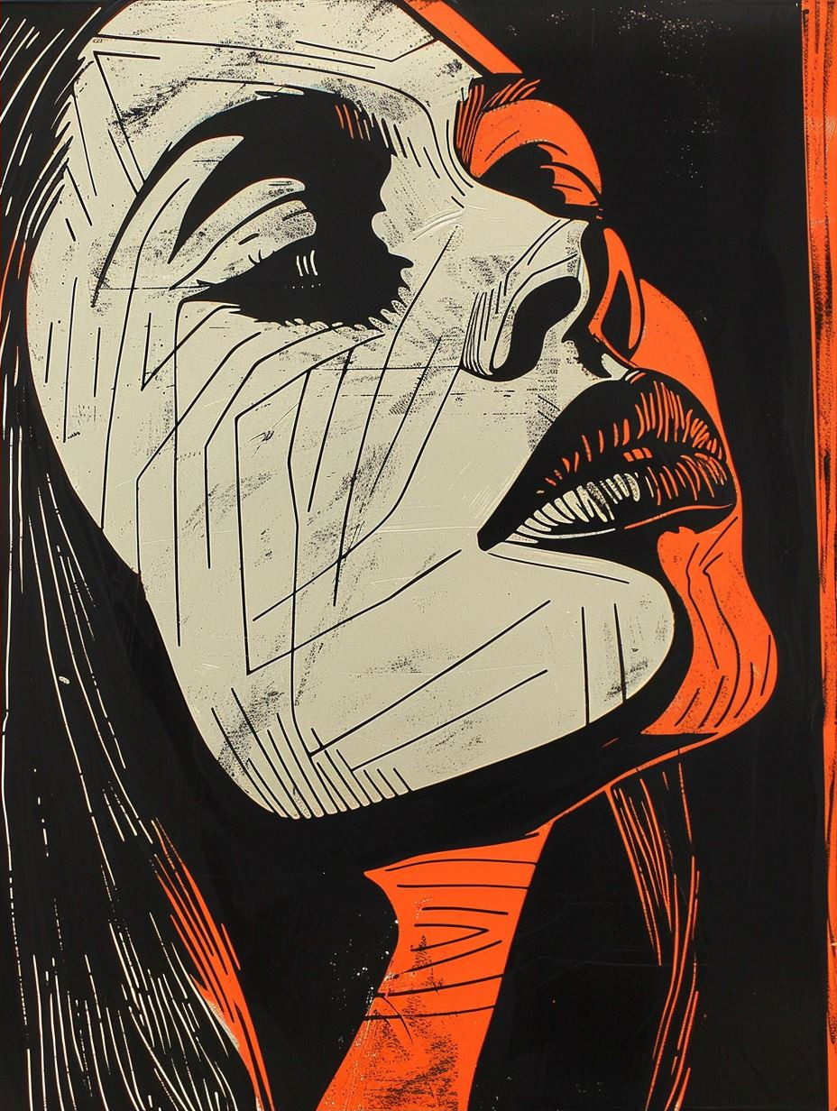 Bold Contrast Portrait Study - Image 2