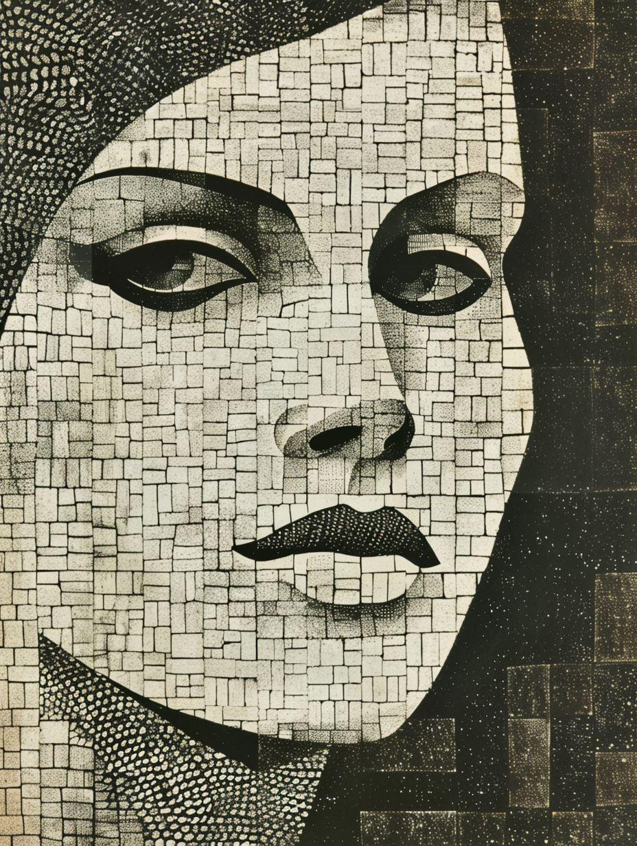 Fragmented Portraits in Digital Mosaic - Image 2