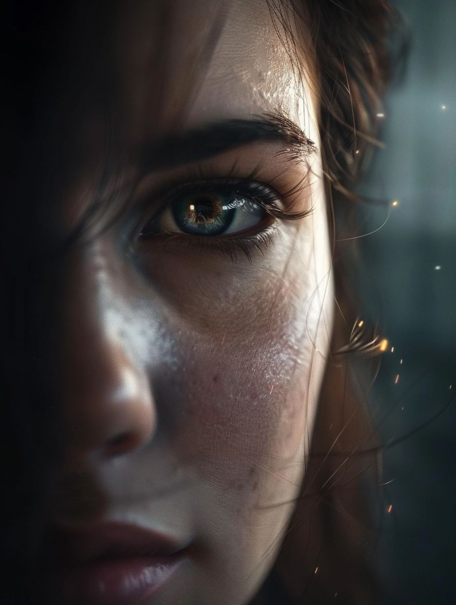 Ethereal Gaze in Oil - Image 3
