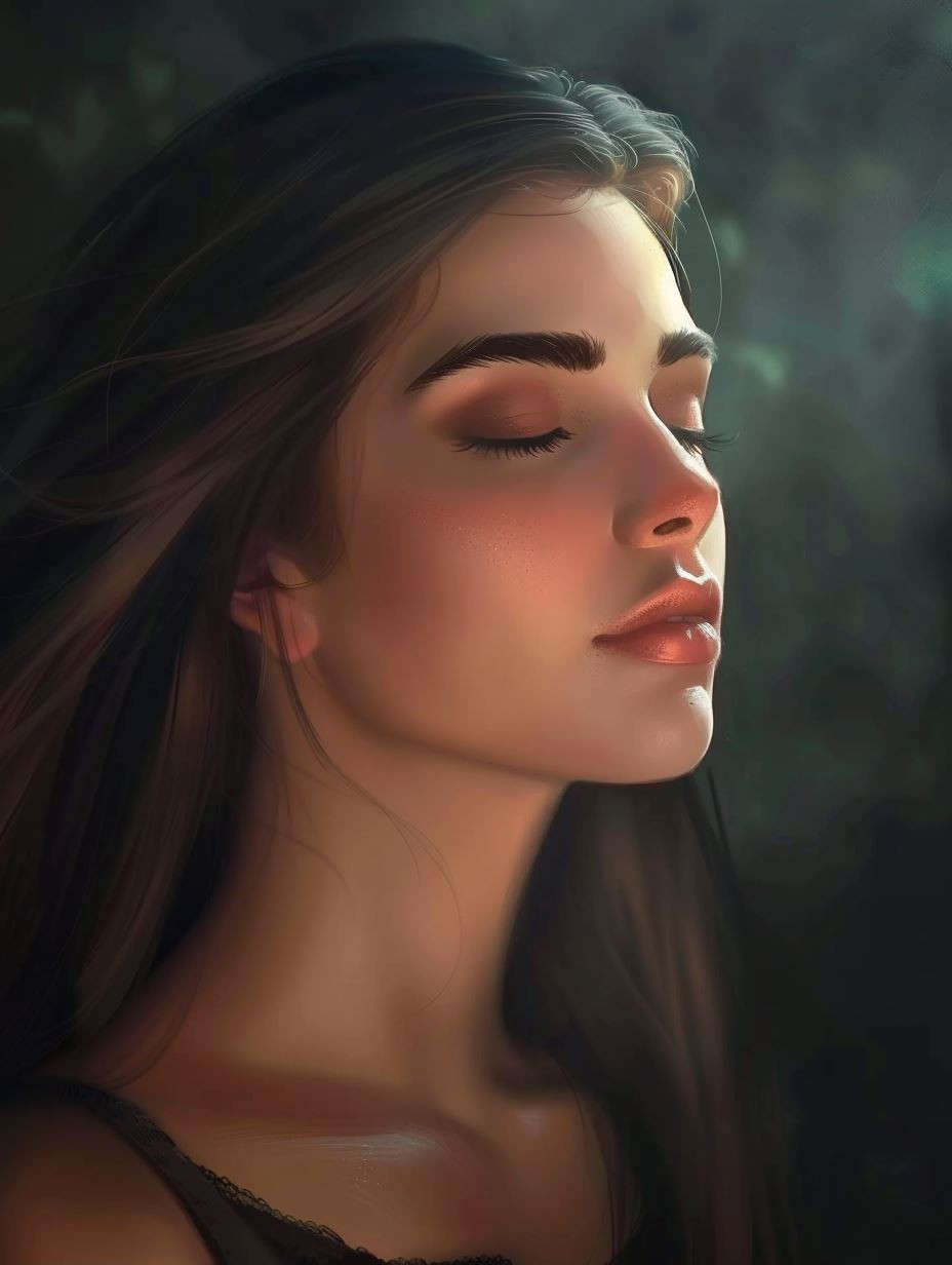 Serene Glow in Soft Shadow - Image 1