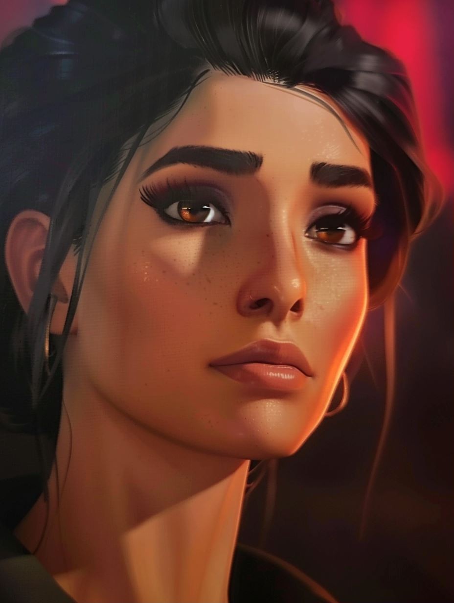 Cinematic Neon Portrait Glow