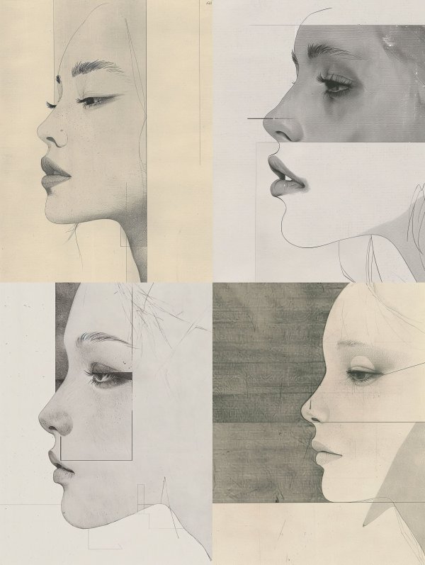 Fragmented Visions of a Feminine Profile