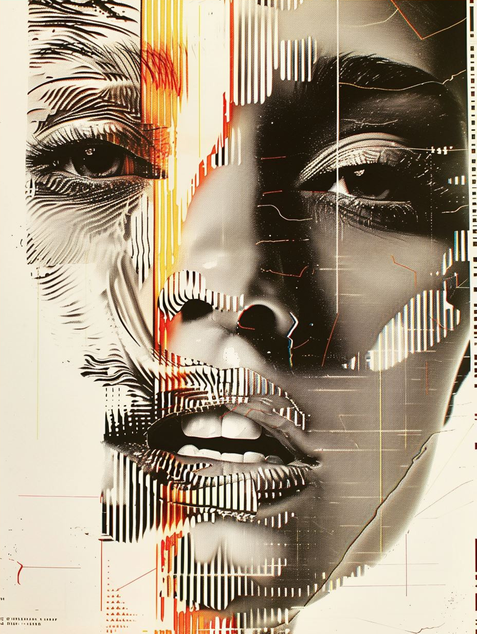 Digital Glitch Portraits in Vibrant Color - Image 4