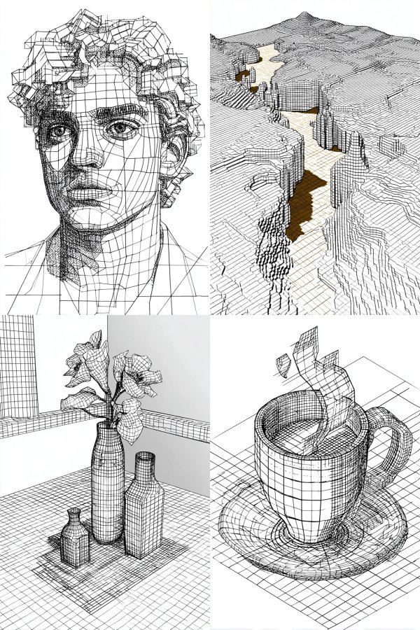 Digital Geometry: The Art of Wireframes