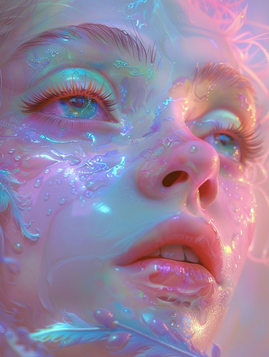 Iridescent Ethereal Pearl Sculpture - Image 3