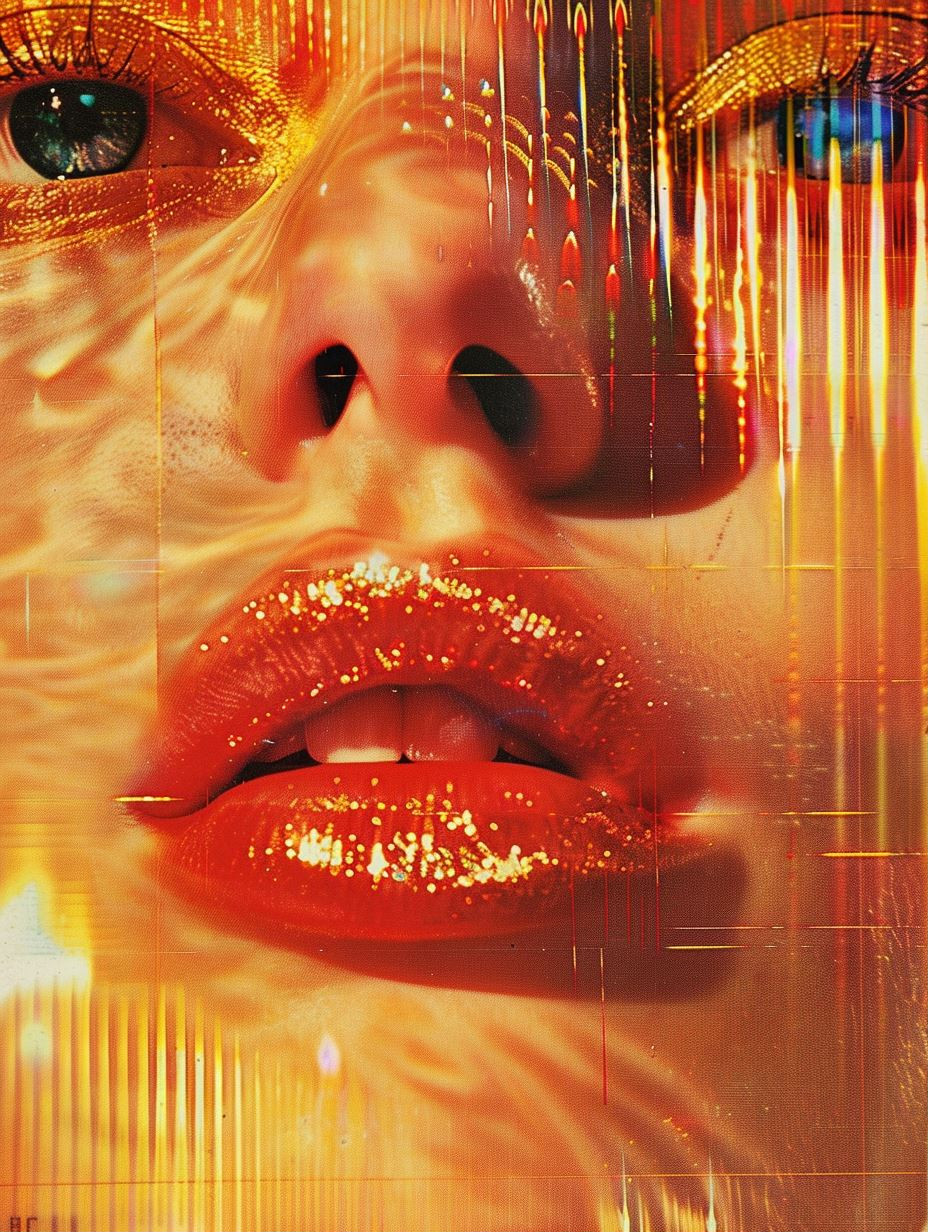 Digital Glitch Portraits in Vibrant Color - Image 1