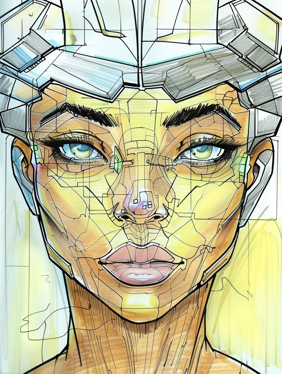 Futuristic Cybernetic Portrait Studies - Image 2