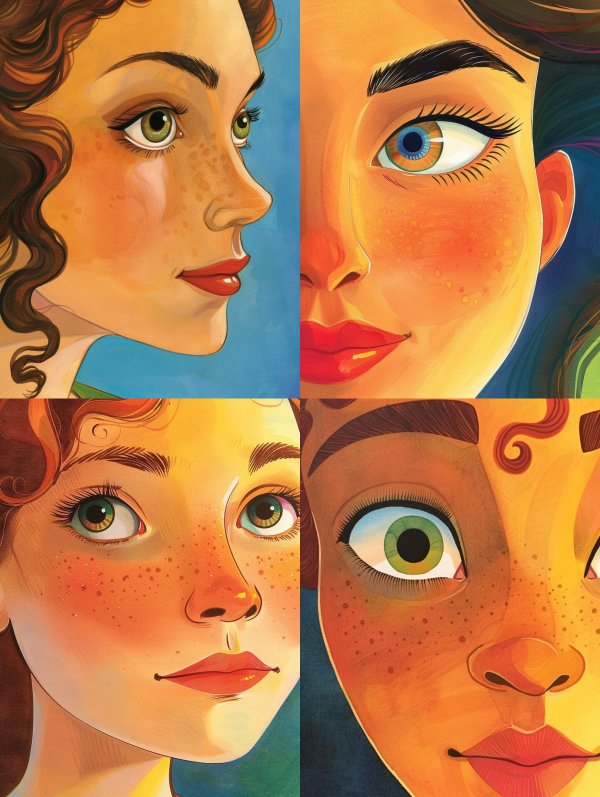 Sun-Kissed Vintage Portrait Art