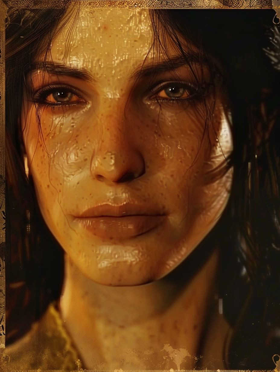 Golden Dust Ethereal Portrait - Image 2