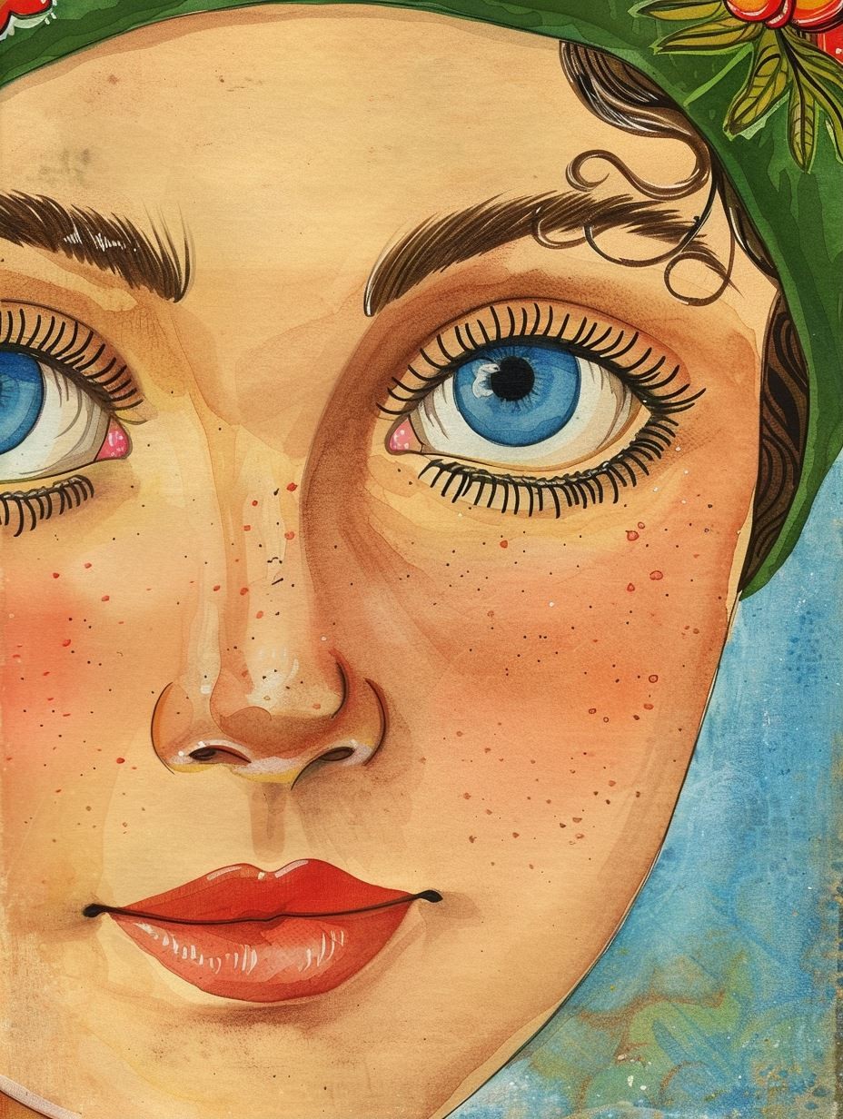 Sun Kissed Watercolor Gaze 2 - Image 1