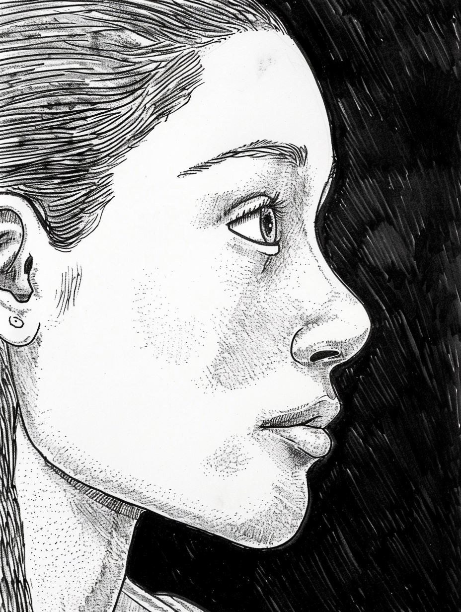 Fragmented Gazes in Ink - Image 3