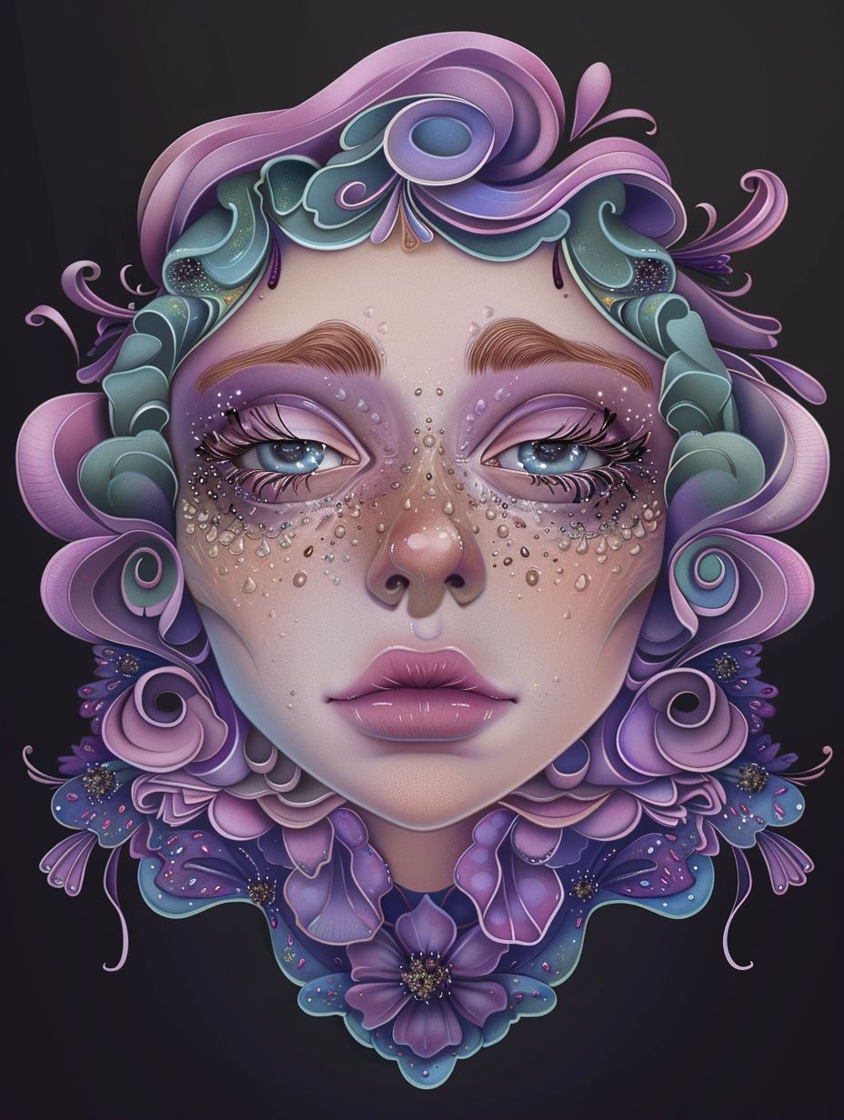 Celestial Dream of Violet Hues - Image 2