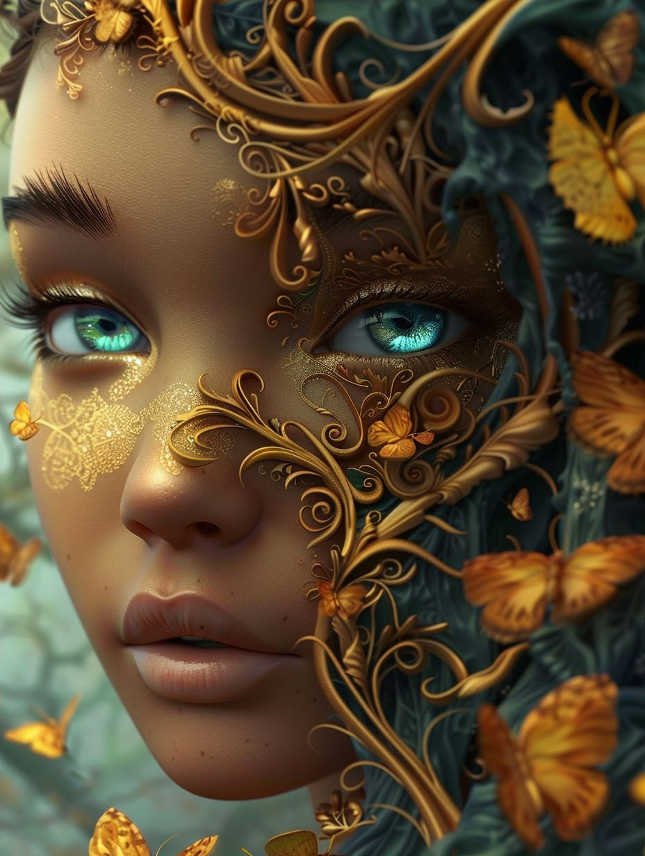 Golden Visions of Ethereal Beauty - Image 4