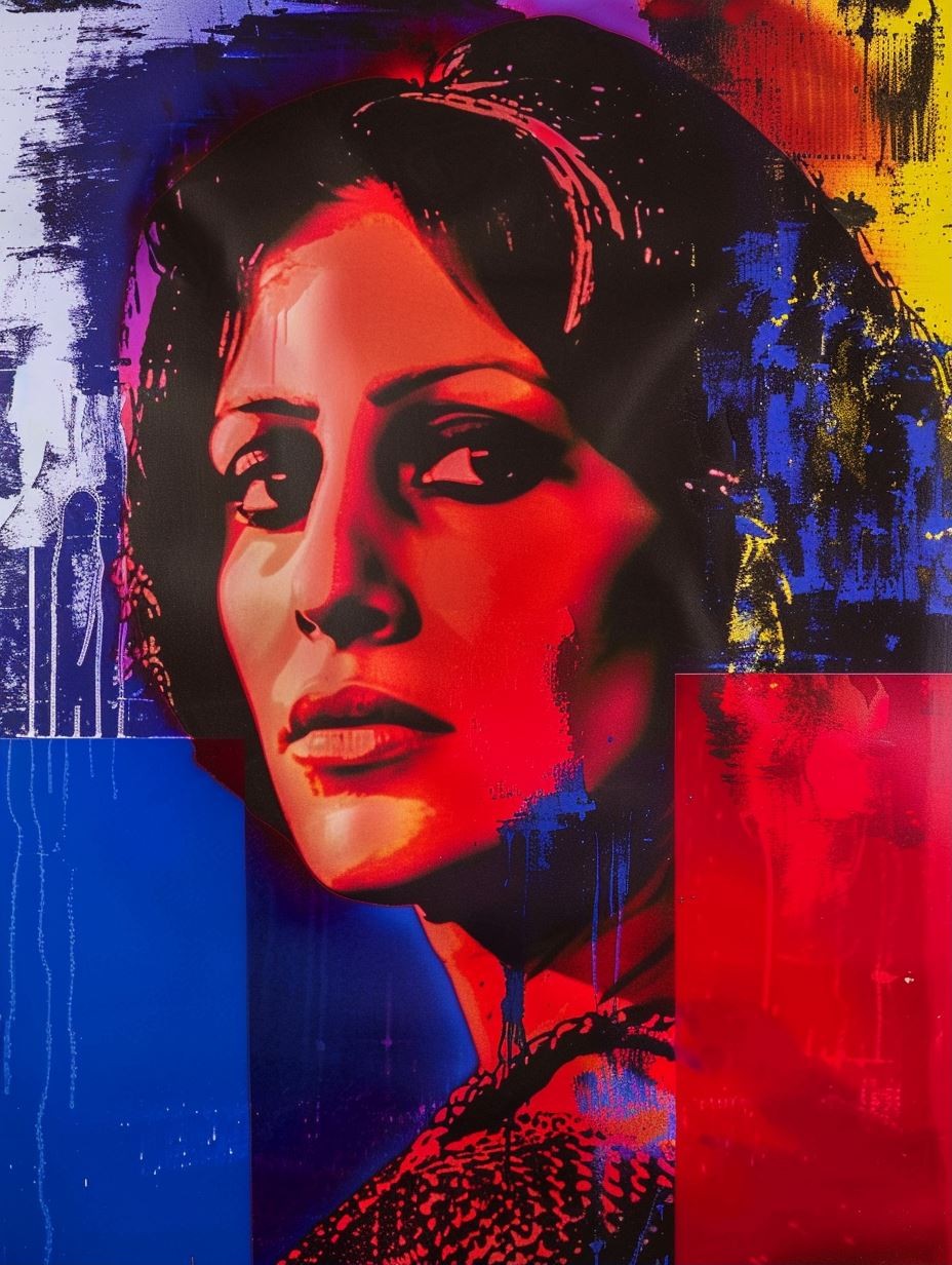 Neon Noir Pop Art Portrait