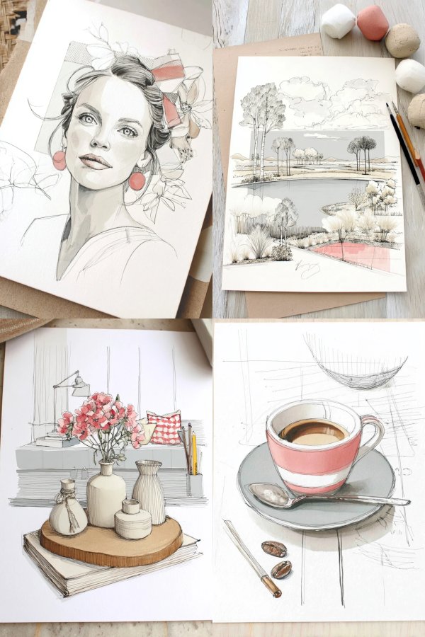 Artistic Sketches of Life and Nature