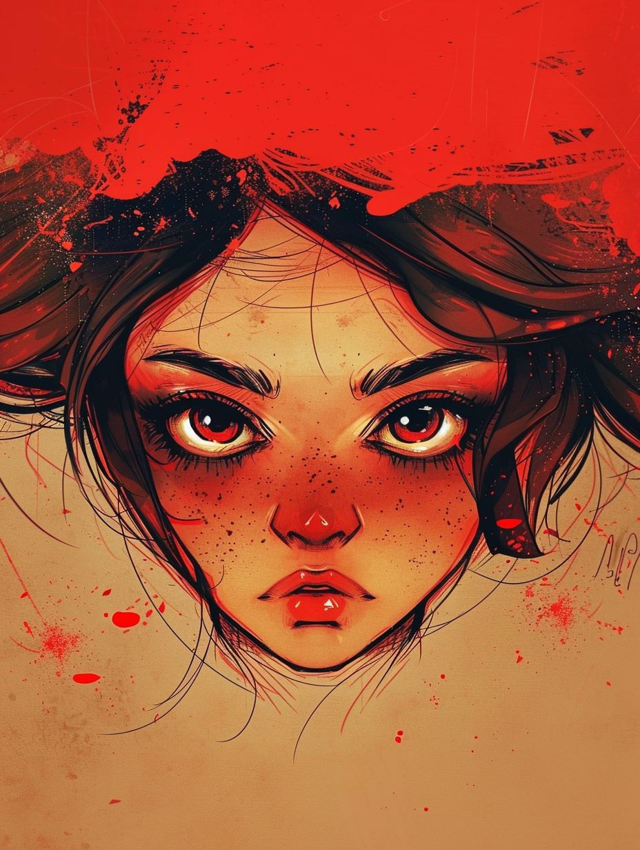 Crimson Echoes of Melancholy - Image 1