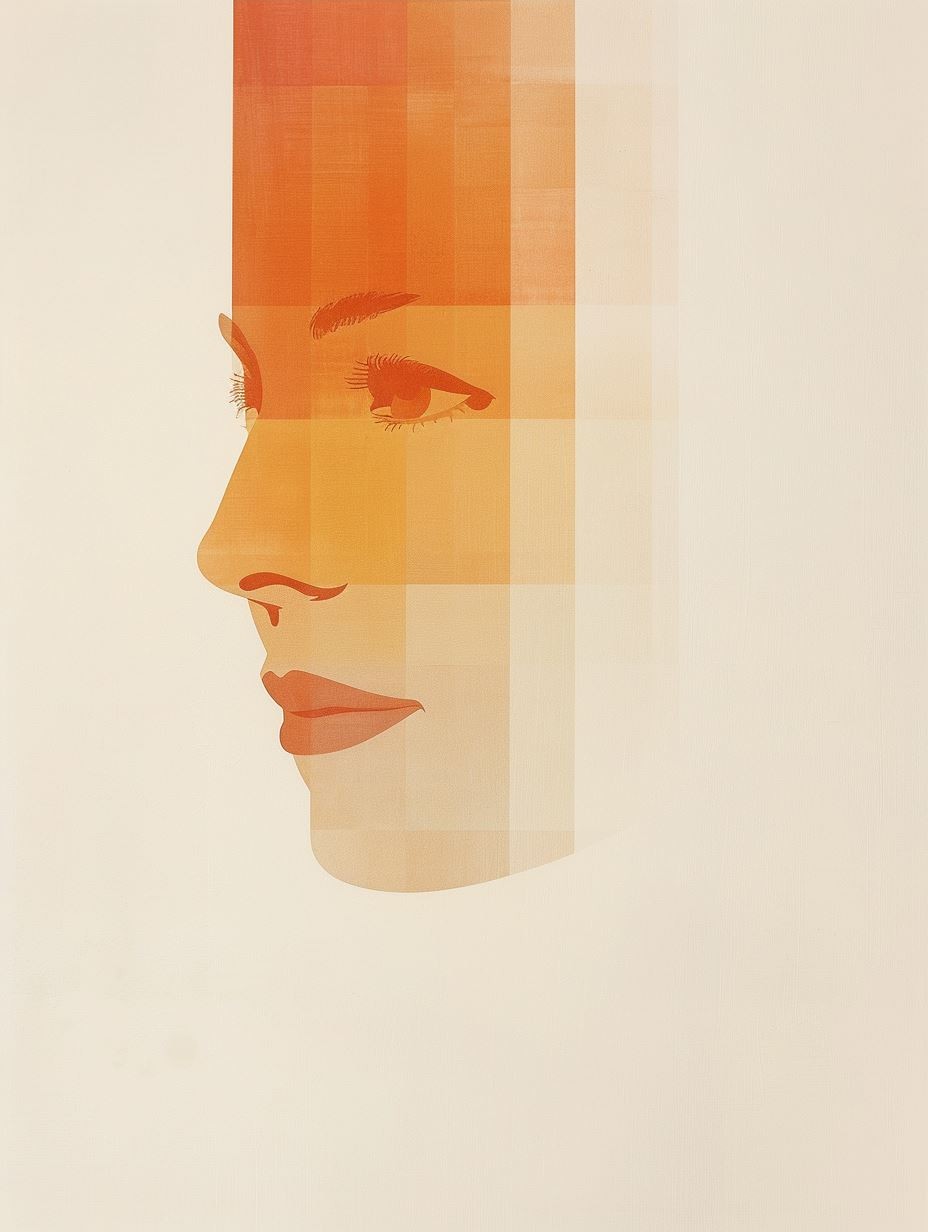 Ethereal Monochromatic Facial Fragment - Image 4