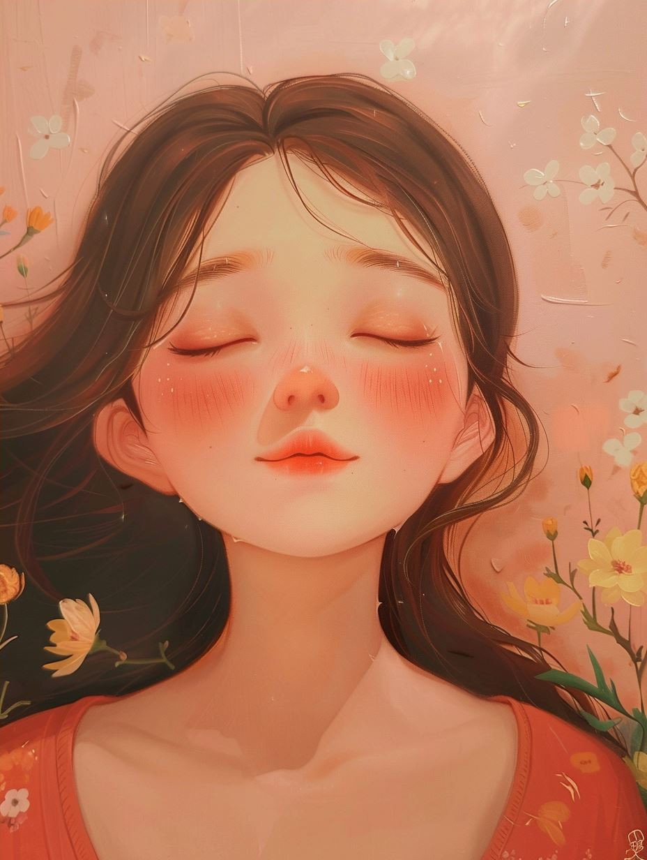 Ethereal Glow: Anime Girl Portraits - Image 4