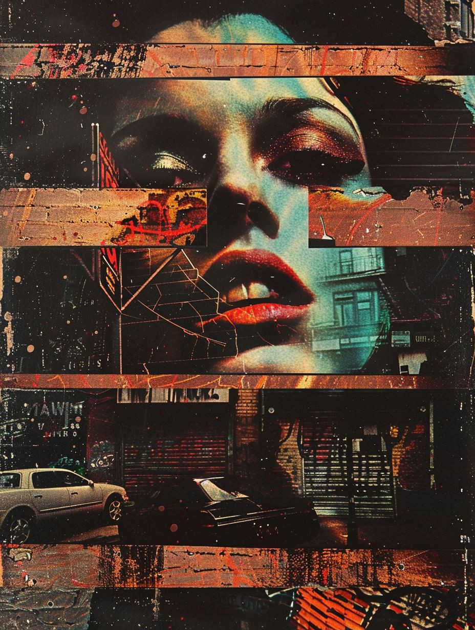 Fragmented Urban Noir Portraits - Image 1