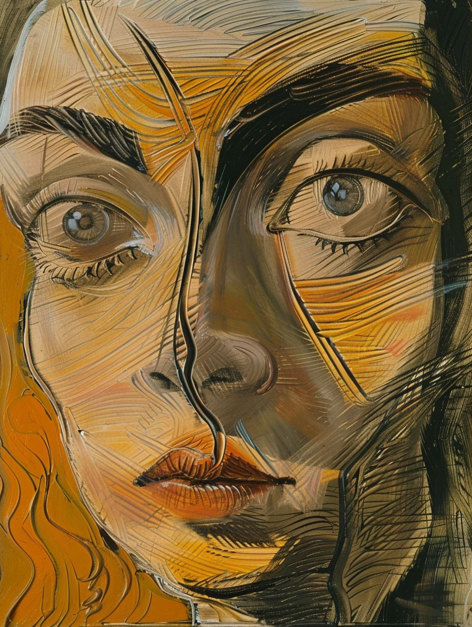 Fragmented Souls Abstract Portraits - Image 1