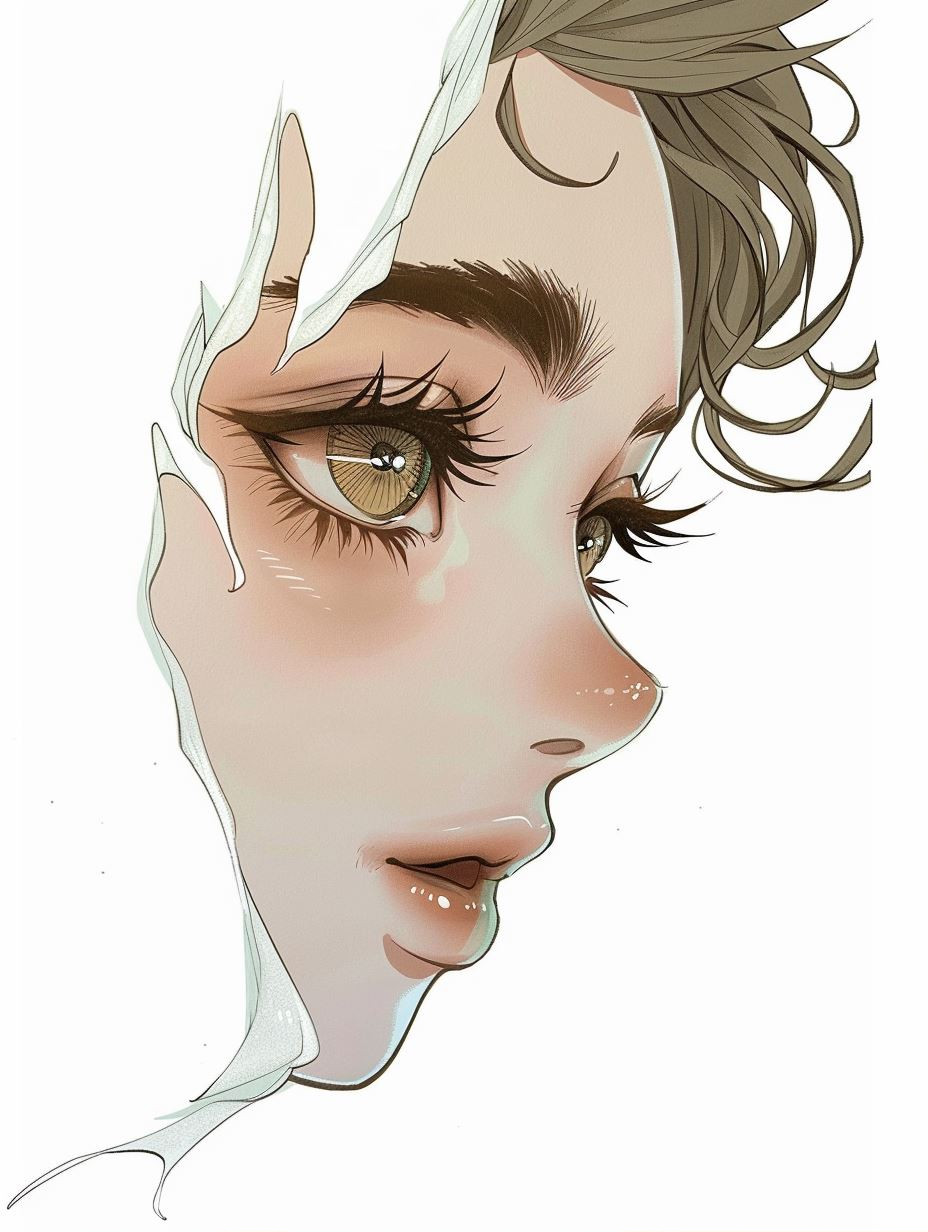 Ethereal Gazes: A Digital Art Study - Image 1